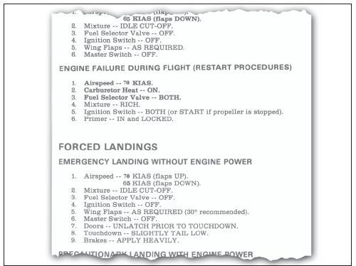 Sample emergency checklist